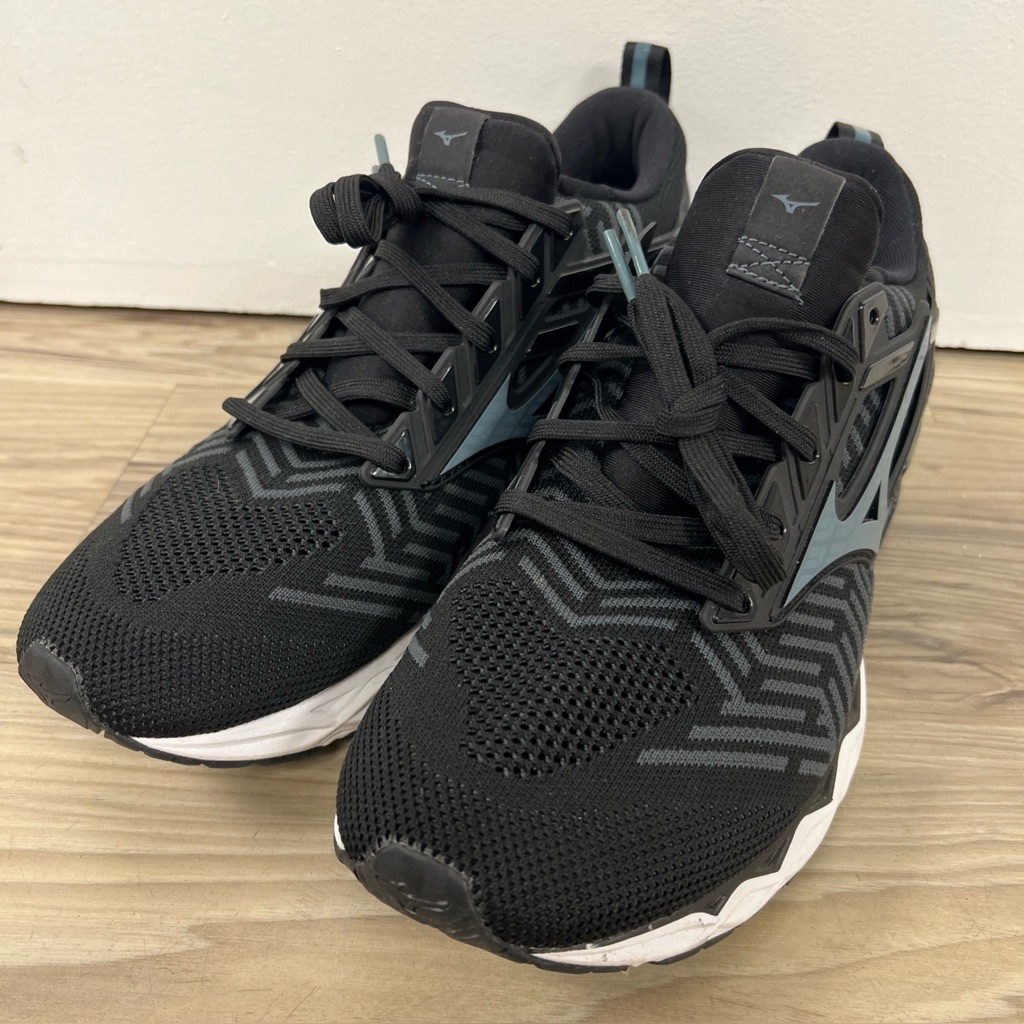 Mizuno Wave Creation Waveknit Knit Low Cut Sneakers Black Women’s Size 10.5 Nwob